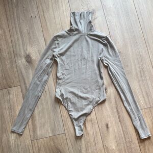 LULULEMON Riverstone Wundermost Ultra-Soft Nulu Turtleneck Thong Bodysuit